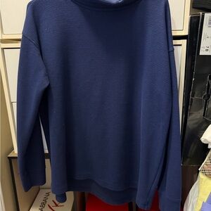 Lands' End Men's Navy Turtleneck Sweater